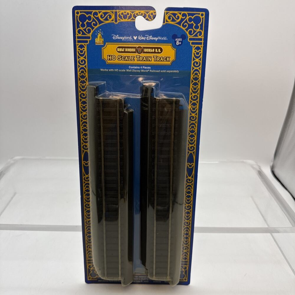 WALT DISNEY WORLD PARKS R.R. HO SCALE STRAIGHT TRAIN TRACK 4 PIECES SEALED NIB